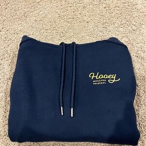 Hooey Navy Pullover with Yellow Script Logo